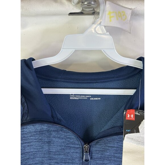 New Under Armour Spell Out 1/2 Zip Hooded Sweatshirt Hoodie - Picture 5 of 7